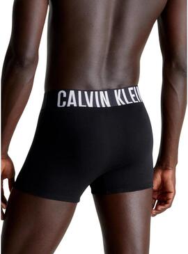 Pacco da 3 mutande Calvin Klein aderenti nere e bianche per uomo.