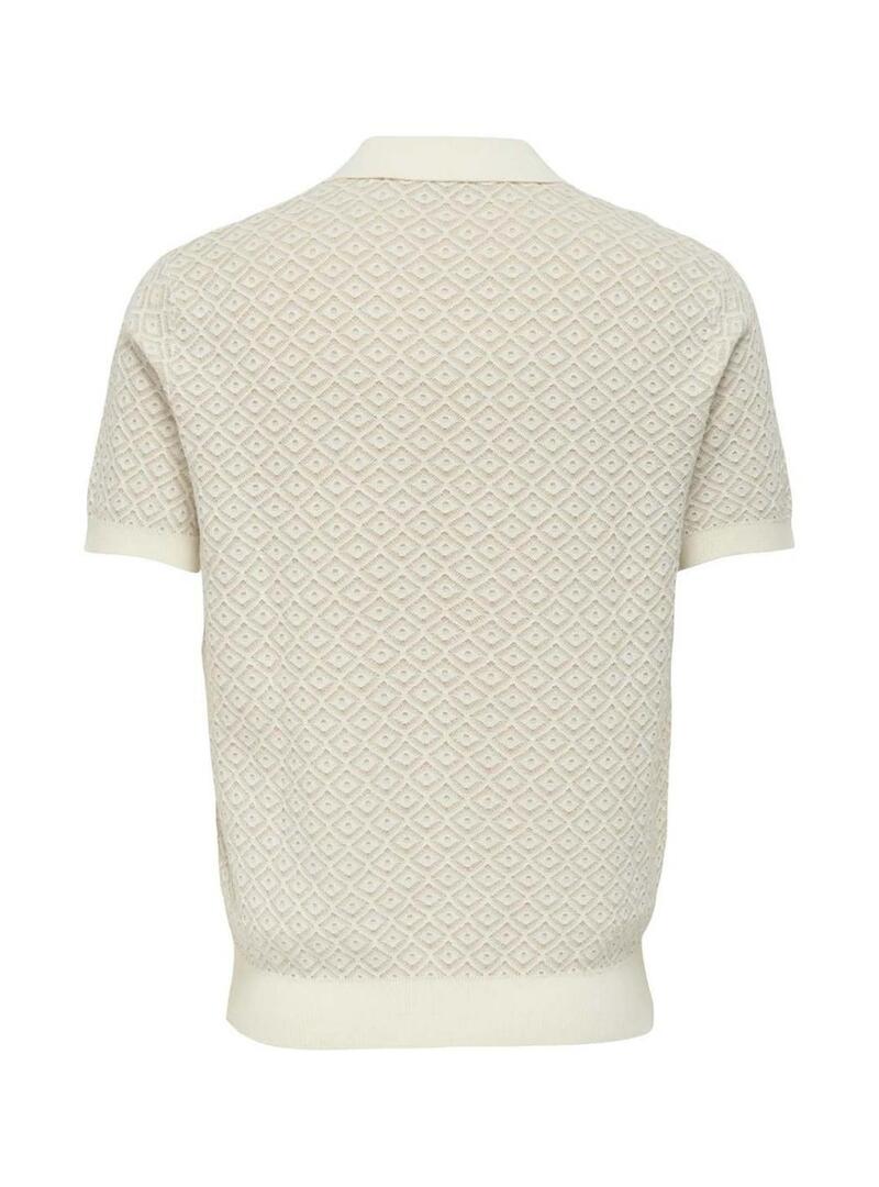 Polo Only and Sons Theo beige per uomo