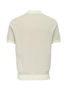 Polo Only and Sons Theo beige per uomo