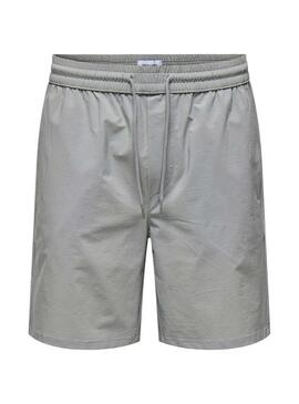 Bermudas Only and Sons Stel Move grigie per uomo.