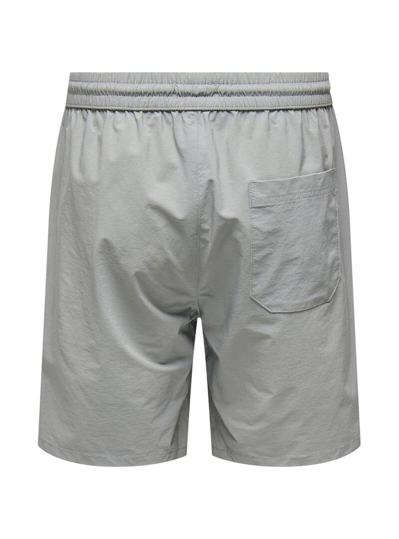 Bermudas Only and Sons Stel Move grigie per uomo.