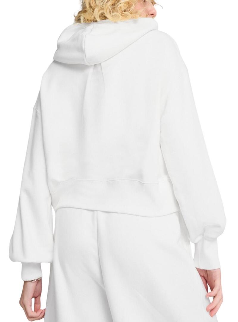 Felpa Puma Wardrobe bianca per donna
