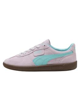 Sneakers Puma Palermo rosa e turchese per donna