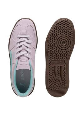 Sneakers Puma Palermo rosa e turchese per donna