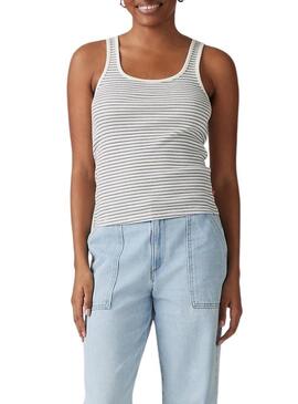 Maglietta Levis Essential Rib a righe per donna