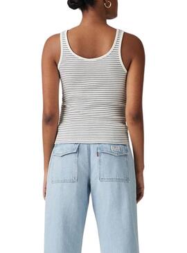 Maglietta Levis Essential Rib a righe per donna