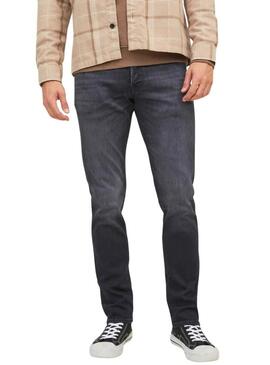 Pantaloni in denim Jack and Jones Gleen neri per uomo