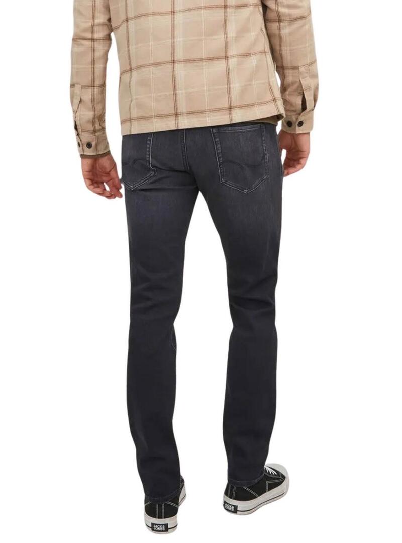 Pantaloni in denim Jack and Jones Gleen neri per uomo