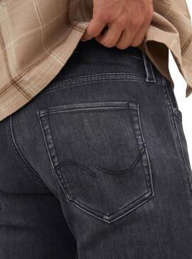 Pantaloni in denim Jack and Jones Gleen neri per uomo