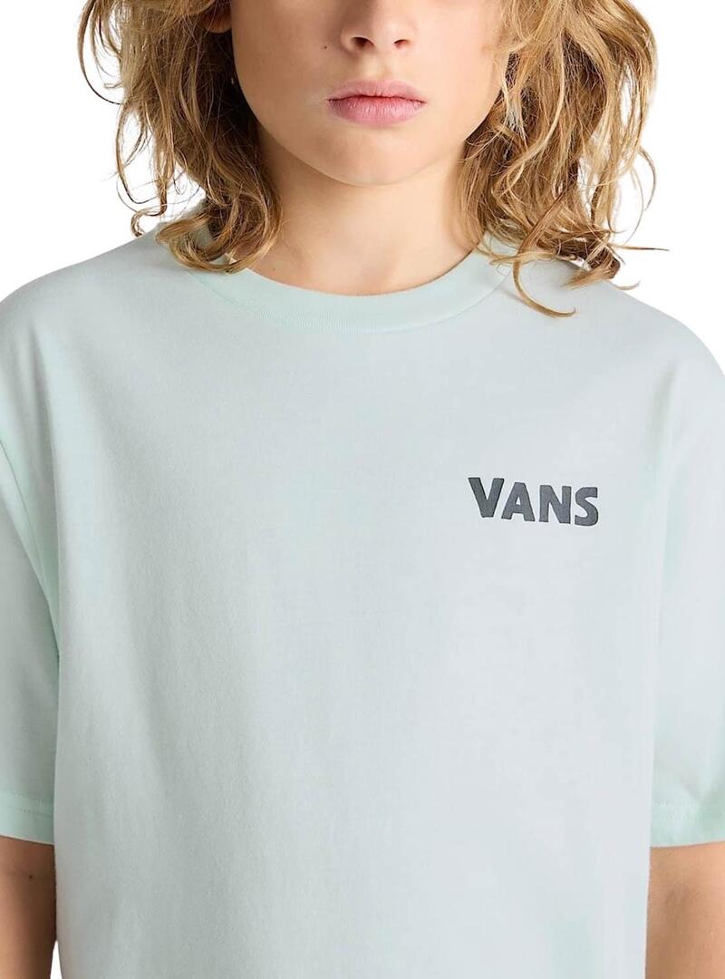 Maglietta Vans Headwaves turchese per bambino