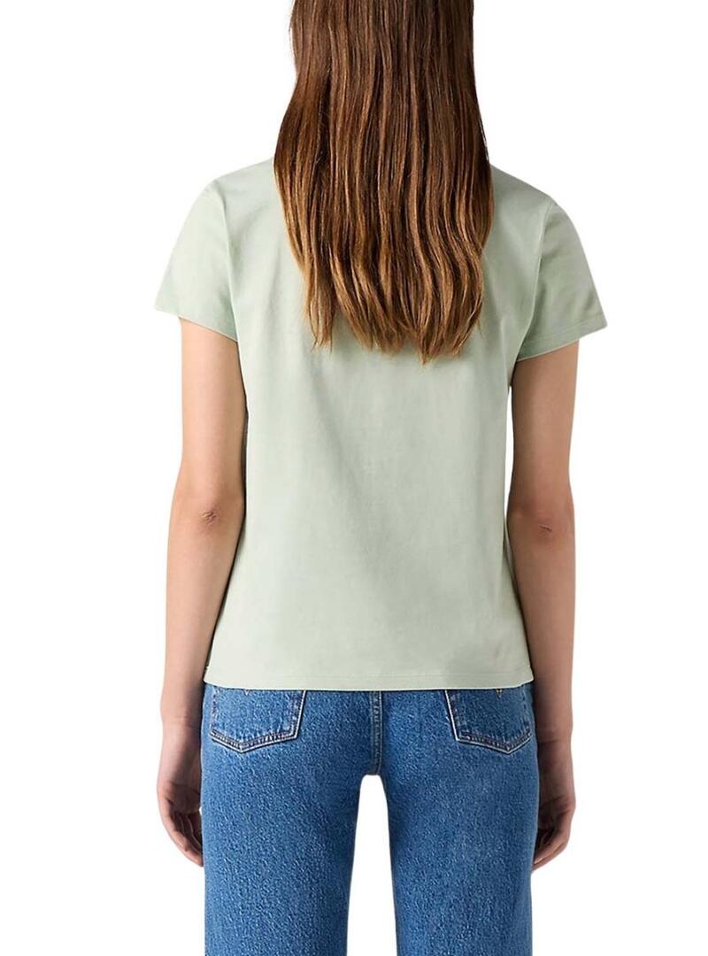 Maglietta Levis The Perfect Tee Coloring verde per donna