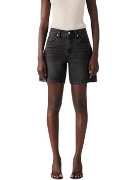Bermuda Levis 94 Baggy nera da donna.