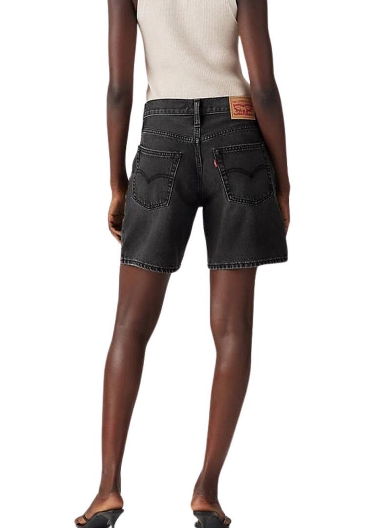 Bermuda Levis 94 Baggy nera da donna.