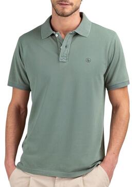 Polo El Ganso Dyed verde per uomo