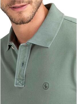 Polo El Ganso Dyed verde per uomo