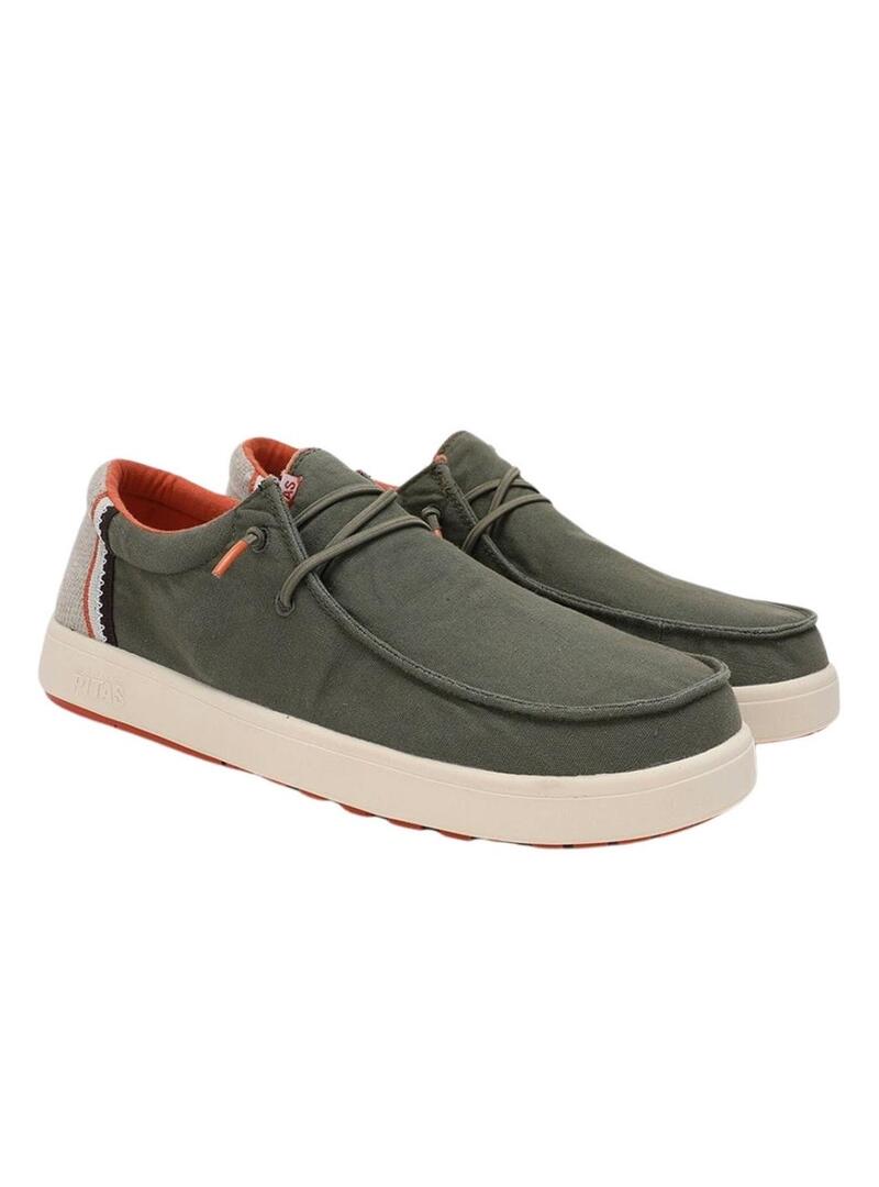 Scarpe da passeggio Walkin Pitas in canna verde per uomo