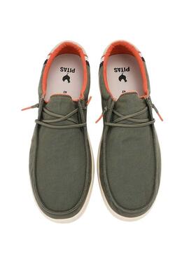 Scarpe da passeggio Walkin Pitas in canna verde per uomo