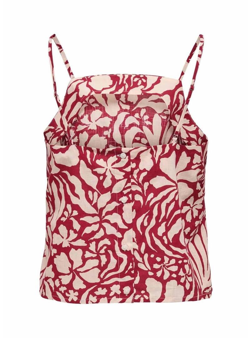 Top Only Kaleen rosso per donna