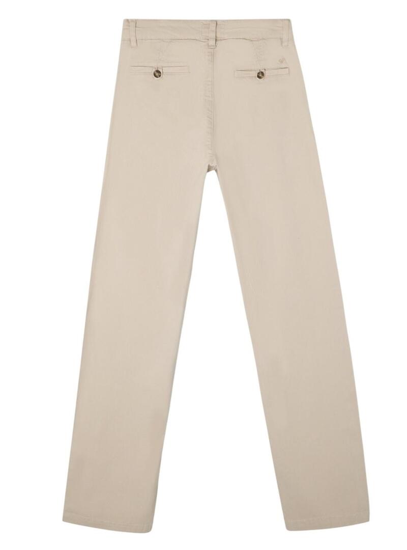 Pantaloni cinesi Silbon Sport beige per uomo