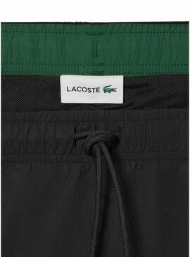 Costume da bagno Lacoste Basic nero per uomo