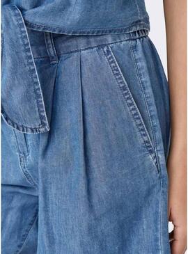 Bermuda Only Bea in denim blu per donna.