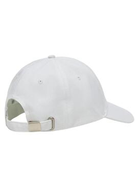 Cappellino Calvin Klein Jeans Monologo Embroidery bianco per uomo