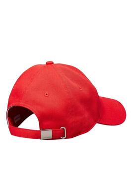 Cappellino Calvin Klein Jeans Monologo Baseball rosso per uomo.