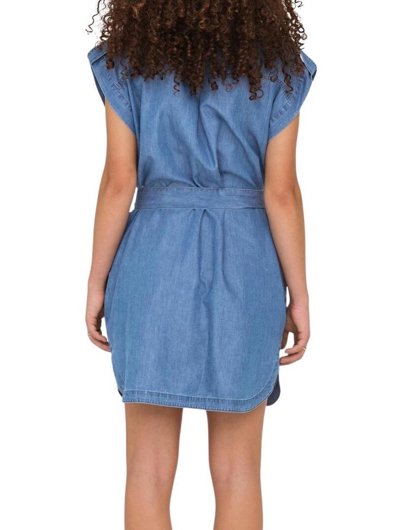Abito Only Bea Franco blu per donna.