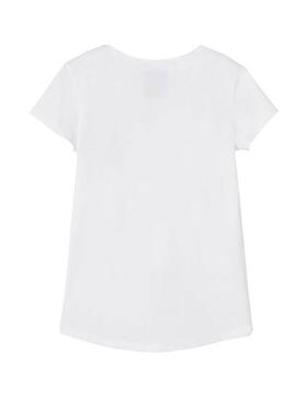 T-Shirt Levis Logo Bianco Bambina