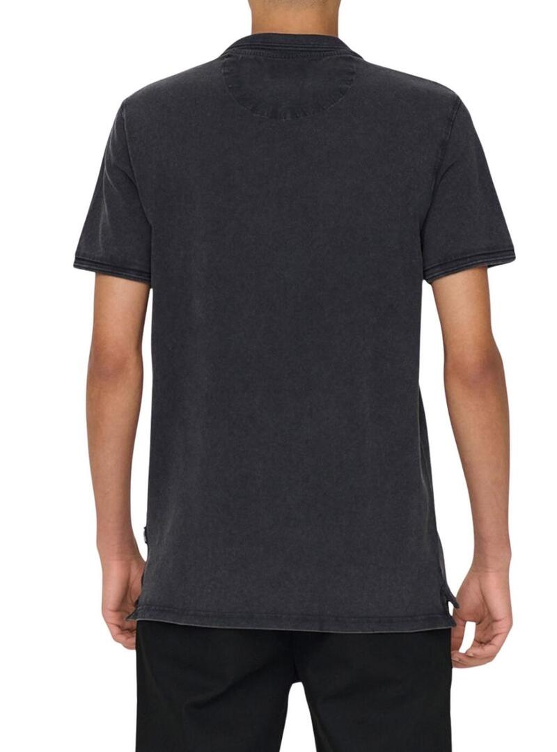 Polo Only and Sons Travis blu scuro per uomo