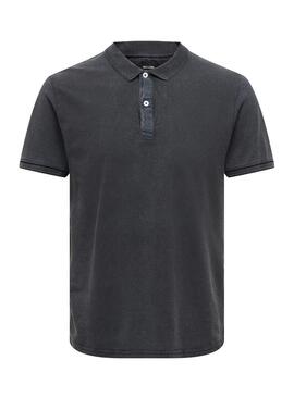 Polo Only and Sons Travis blu scuro per uomo
