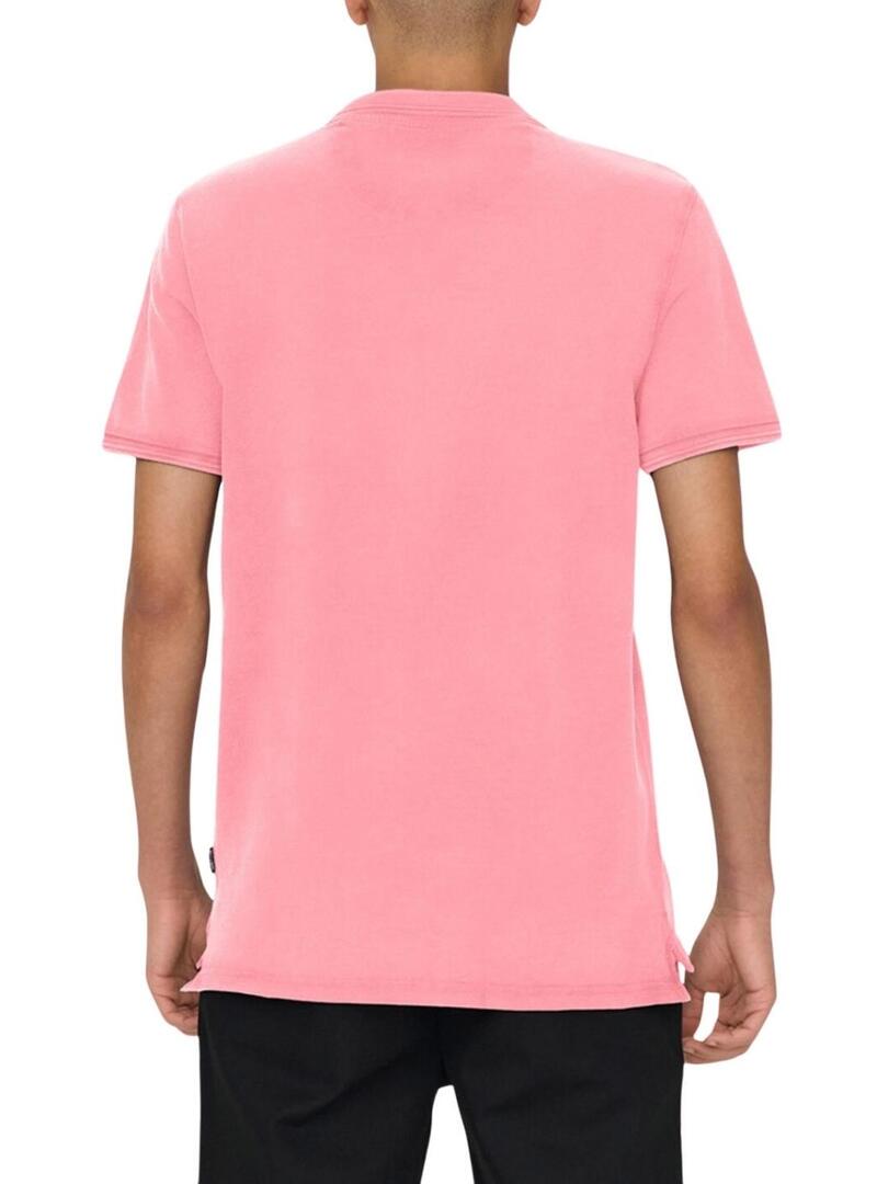 Polo Only and Sons Travis rosa per uomo