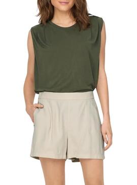 Maglietta Only Free verde per donna