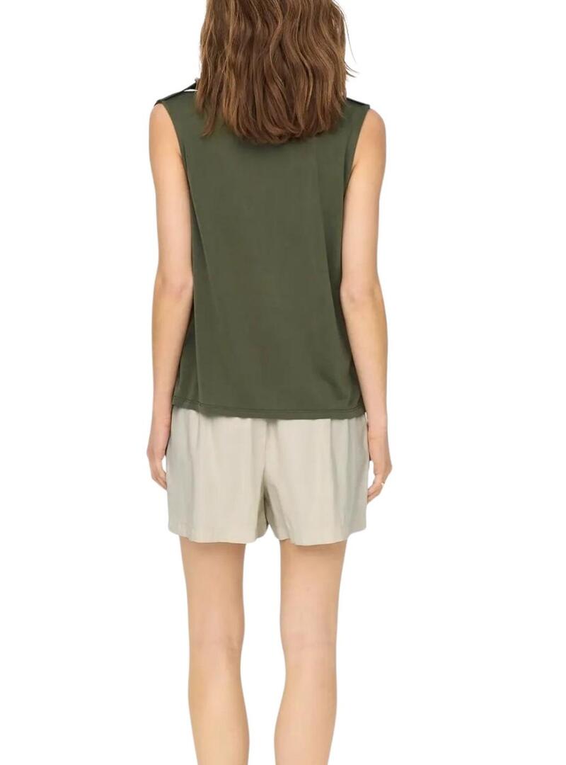 Maglietta Only Free verde per donna