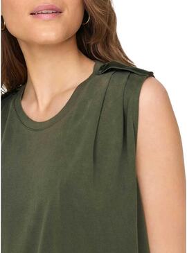 Maglietta Only Free verde per donna