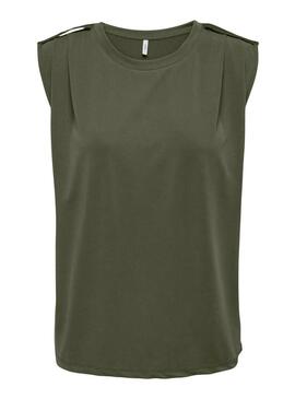 Maglietta Only Free verde per donna