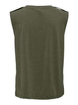 Maglietta Only Free verde per donna