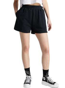 Shorts Converse Star Chevron nero per donna.