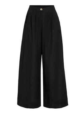 Pantaloni Vila Etni neri per donna.