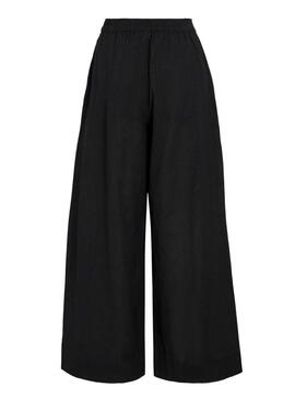 Pantaloni Vila Etni neri per donna.