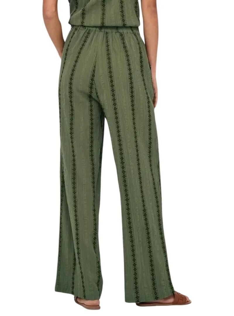 Pantaloni Only Liana verdi per donna.