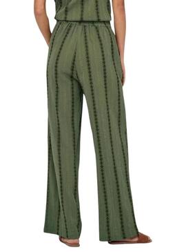 Pantaloni Only Liana verdi per donna.