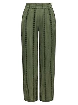 Pantaloni Only Liana verdi per donna.
