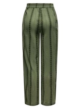 Pantaloni Only Liana verdi per donna.