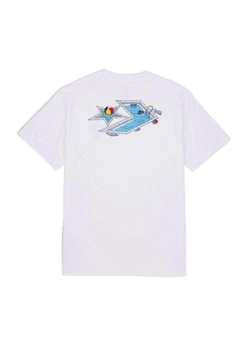 Maglietta Converse Swimming Pool bianca per uomo