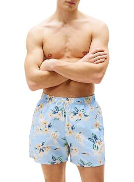 Costume da bagno Tommy Hilfiger con coulisse stampata floreale per uomo