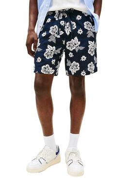 Bermuda Tommy Jeans Slub stampata floreale per uomo
