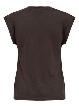 Maglietta Only Delia marrone per donna