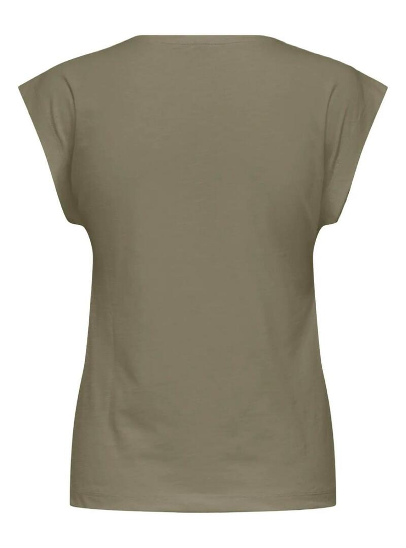 Maglietta Only Delia verde per donna