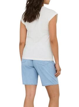 Maglietta bianca Only Delia per donna